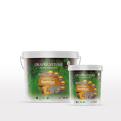 Natural beeswax treatment for lime stuccos